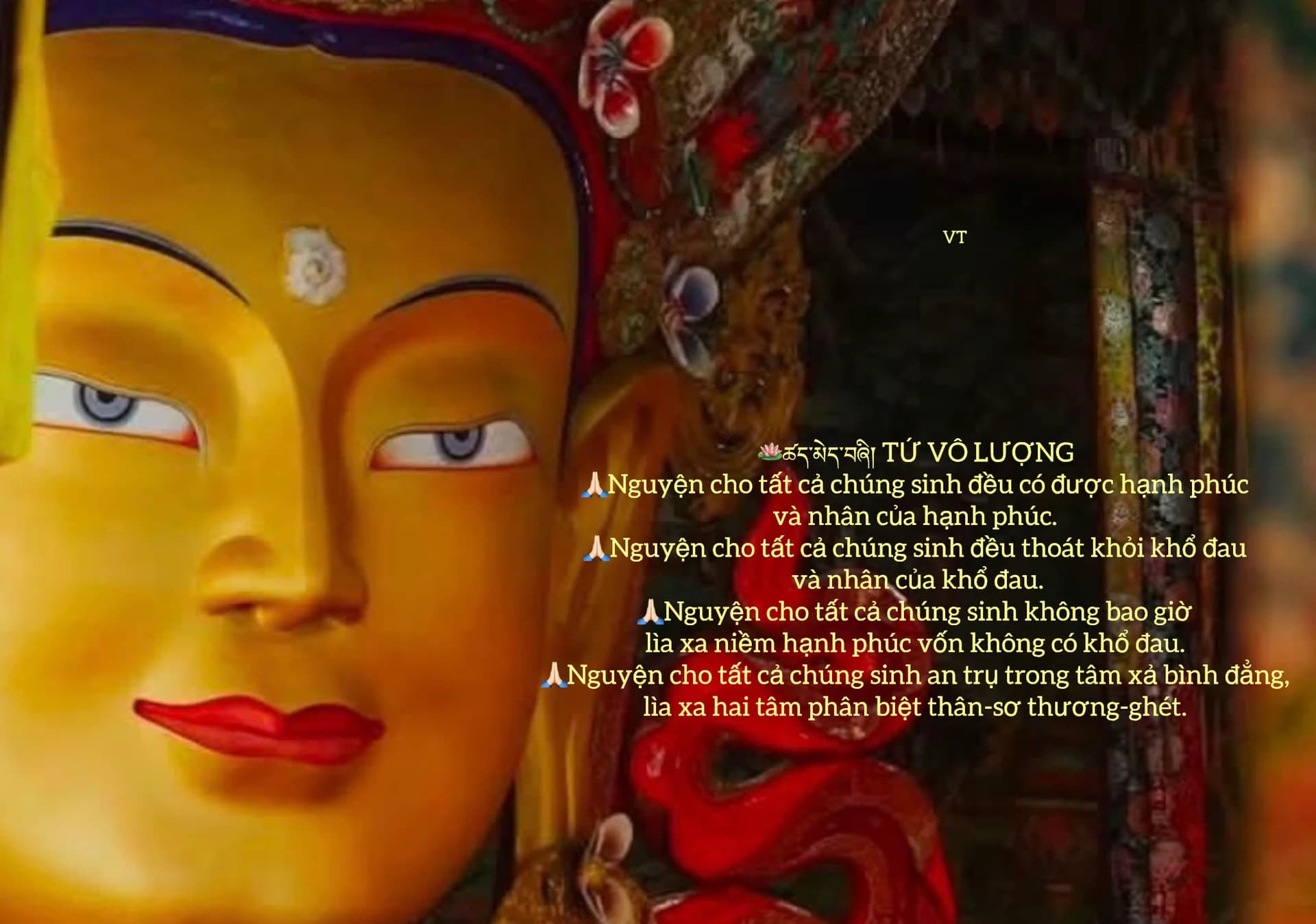 🪷ཚད་མེད་བཞི། TỨ VÔ LƯỢNG